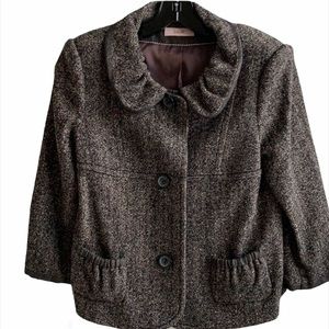 Laurel tweed herringbone jacket